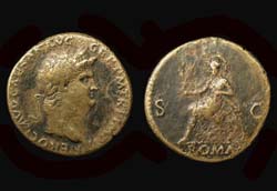 Nero, Sestertius, Roma Reverse SOLD!